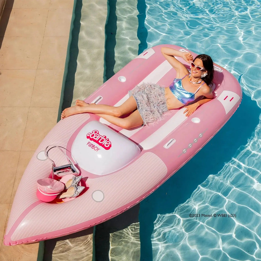 BARBIE THE MOVIE X FUNBOY SPEED BOAT POOL FLOAT - BeachLife Concept