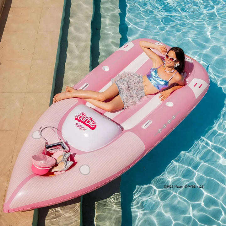 BARBIE THE MOVIE X FUNBOY SPEED BOAT POOL FLOAT - BeachLife Concept