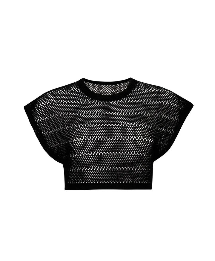 BLACK RENEE CROP TOP - BeachLife Concept