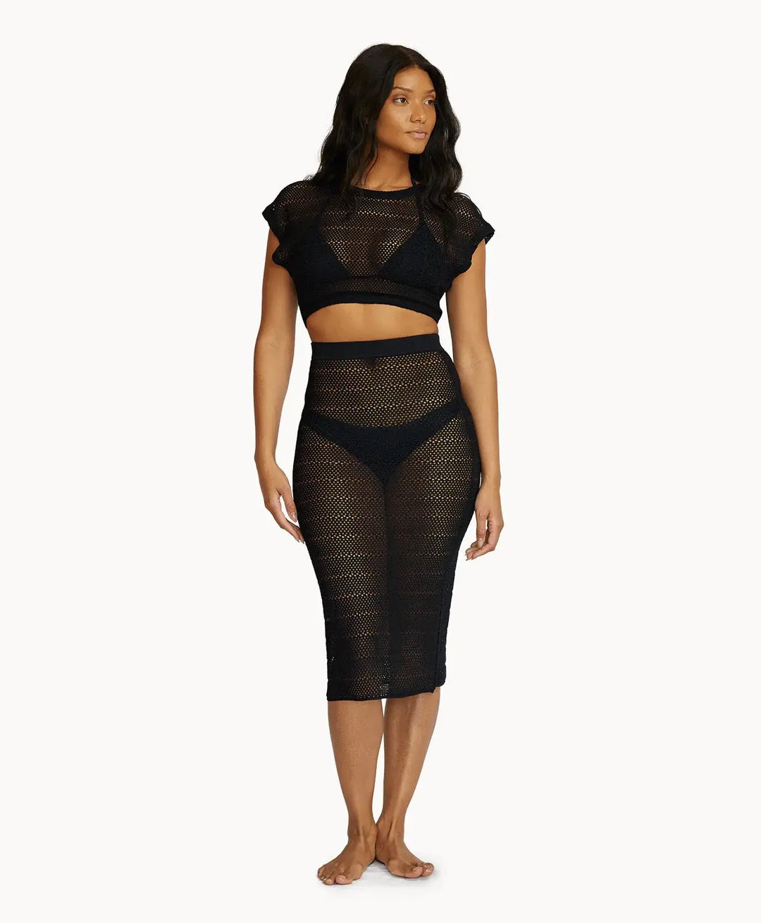 BLACK RENEE CROP TOP - BeachLife Concept