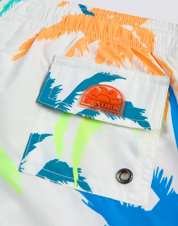 BOYS BOARDSHORT TAILLE ELASTIQUE MULTIPALME - BeachLife Concept
