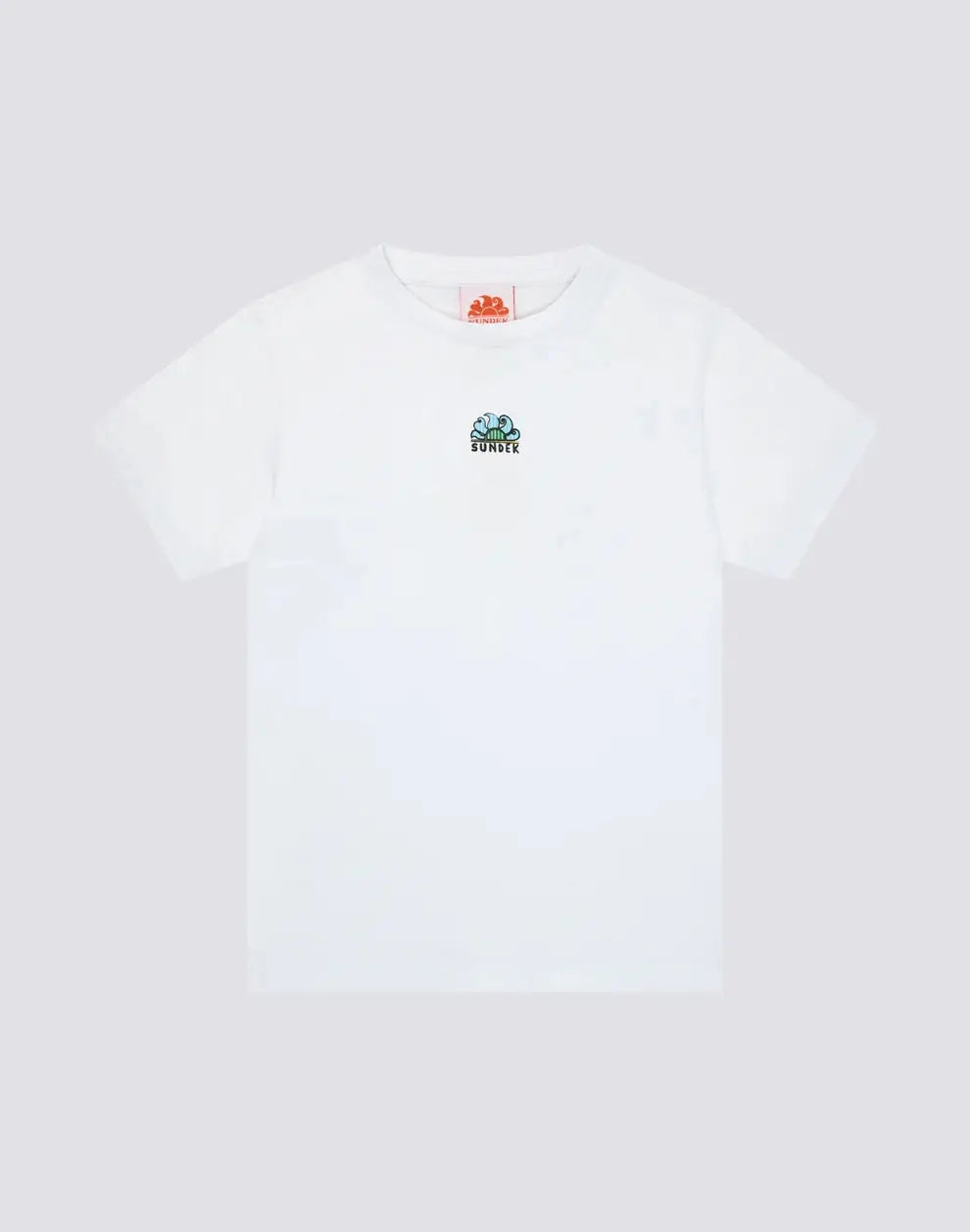 BOYS' SHORT-SLEEVED T-SHIRT WITH JUICY STRIPES SURFBOARD PRINT SUNDEK