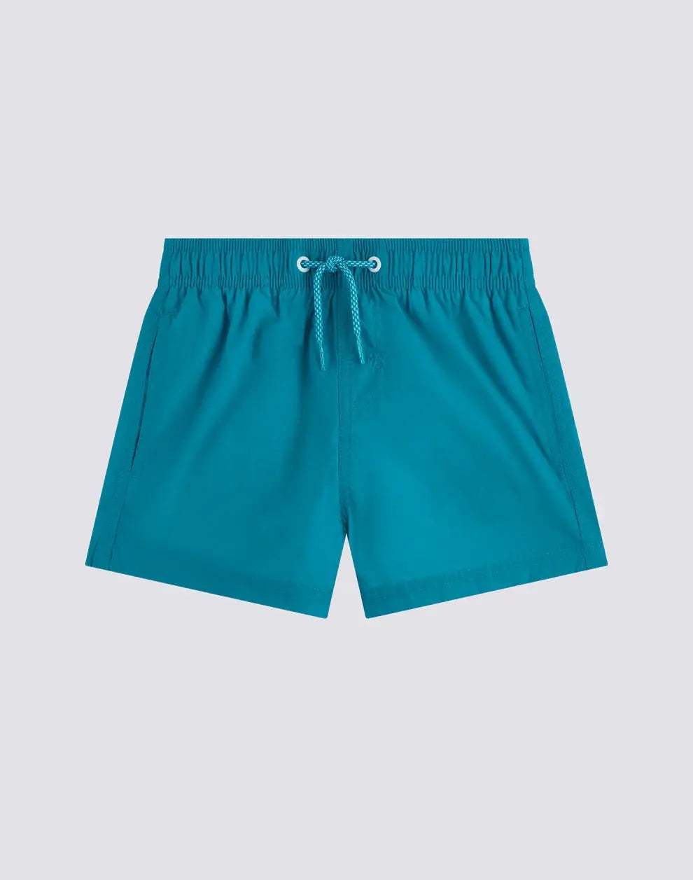 BOYS' SHORT SWIMSHORTS WITH ELASTICATED WAIST AND CRINKLED FABRIC SUNDEK