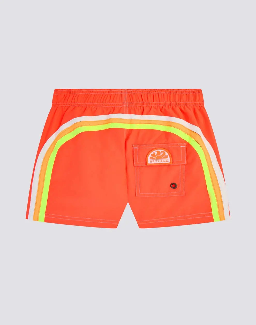 BOYS' SHORT SWIMSUIT WITH ELASTIC WAIST REPREVE® SUNDEK