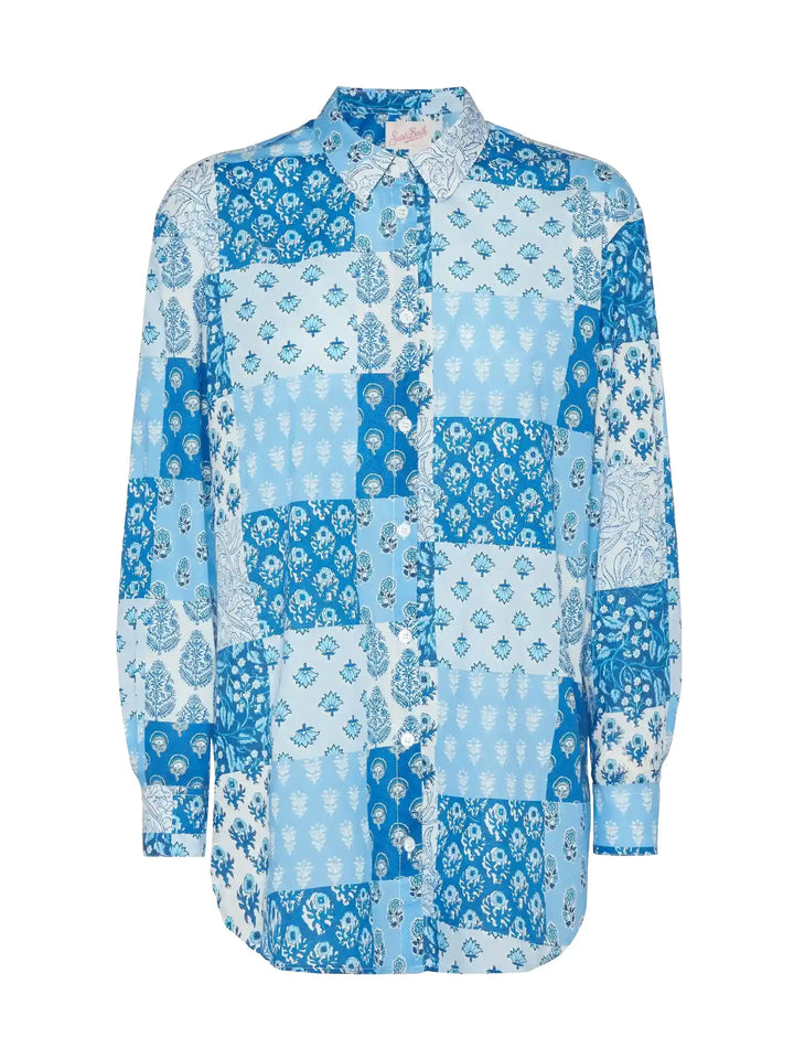 BRIGITTE WOMAN SHIRT COTTON PATCH MC2 SAINT BARTH