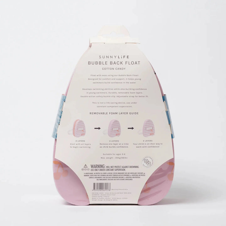 BUBBLE BACK FLOAT COTTON CANDY CHERRY - BeachLife Concept