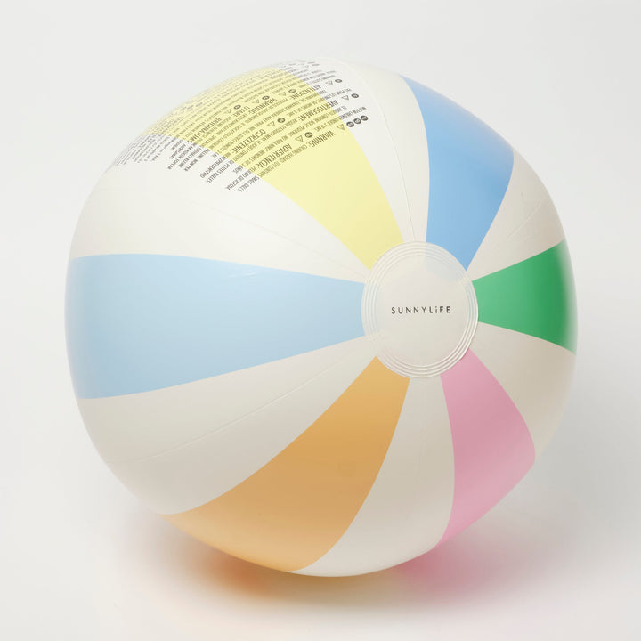 INFLATABLE BEACH BALL POOL SIDE PASTEL GELATO