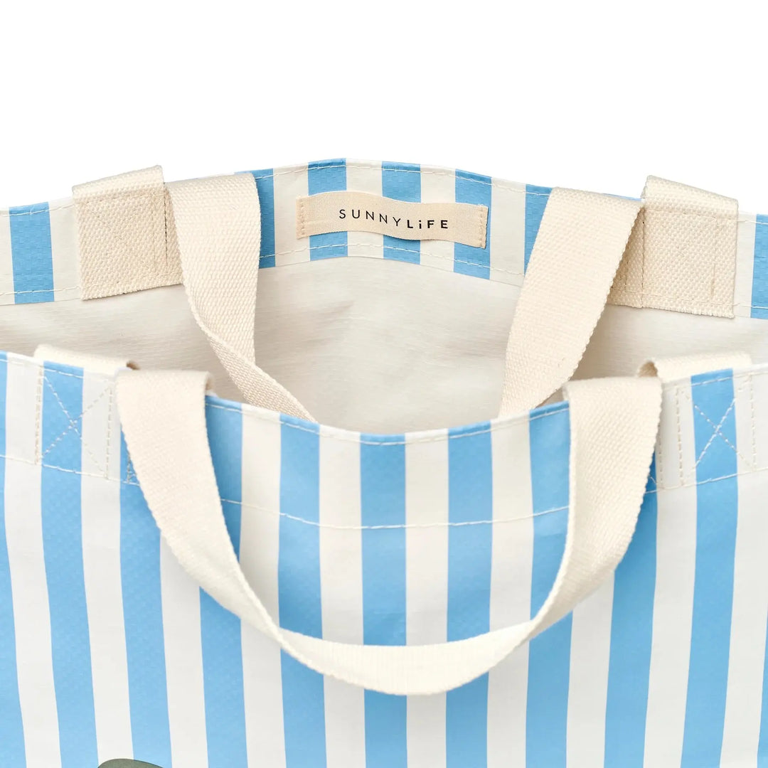 CARRYALL BEACH BAG LA MER MED BLUE SUNNYLIFE