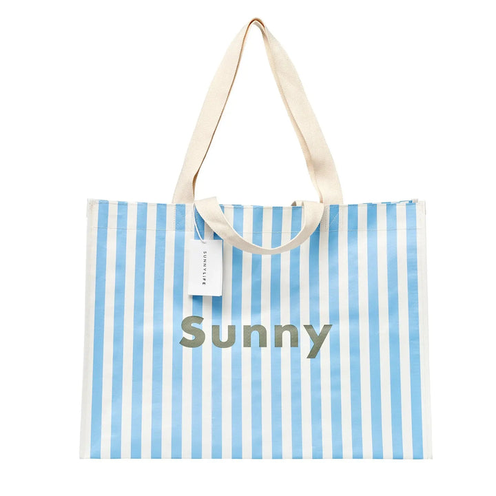 CARRYALL BEACH BAG LA MER MED BLUE SUNNYLIFE