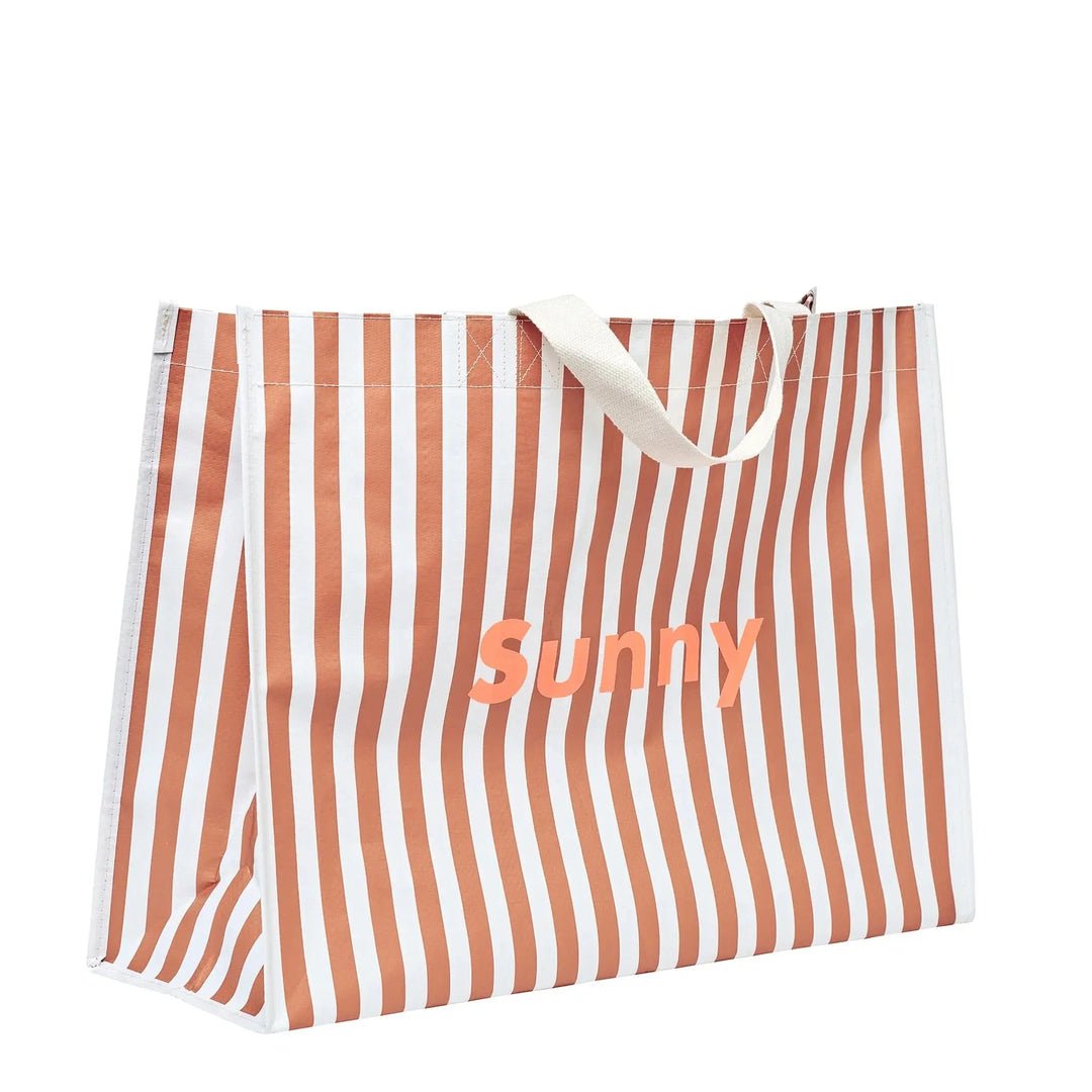 CARRYALL BEACH BAG TIERRA CLAY STRIPE SUNNYLIFE