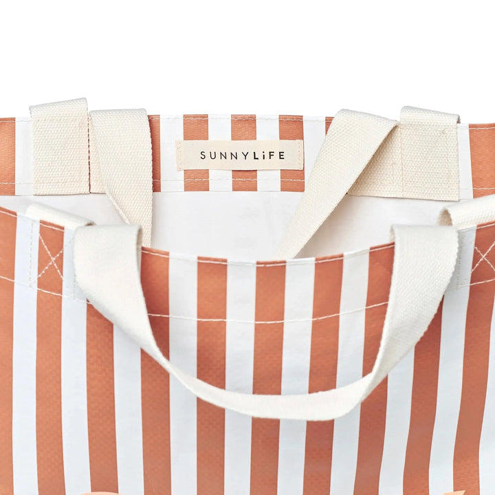 CARRYALL BEACH BAG TIERRA CLAY STRIPE SUNNYLIFE