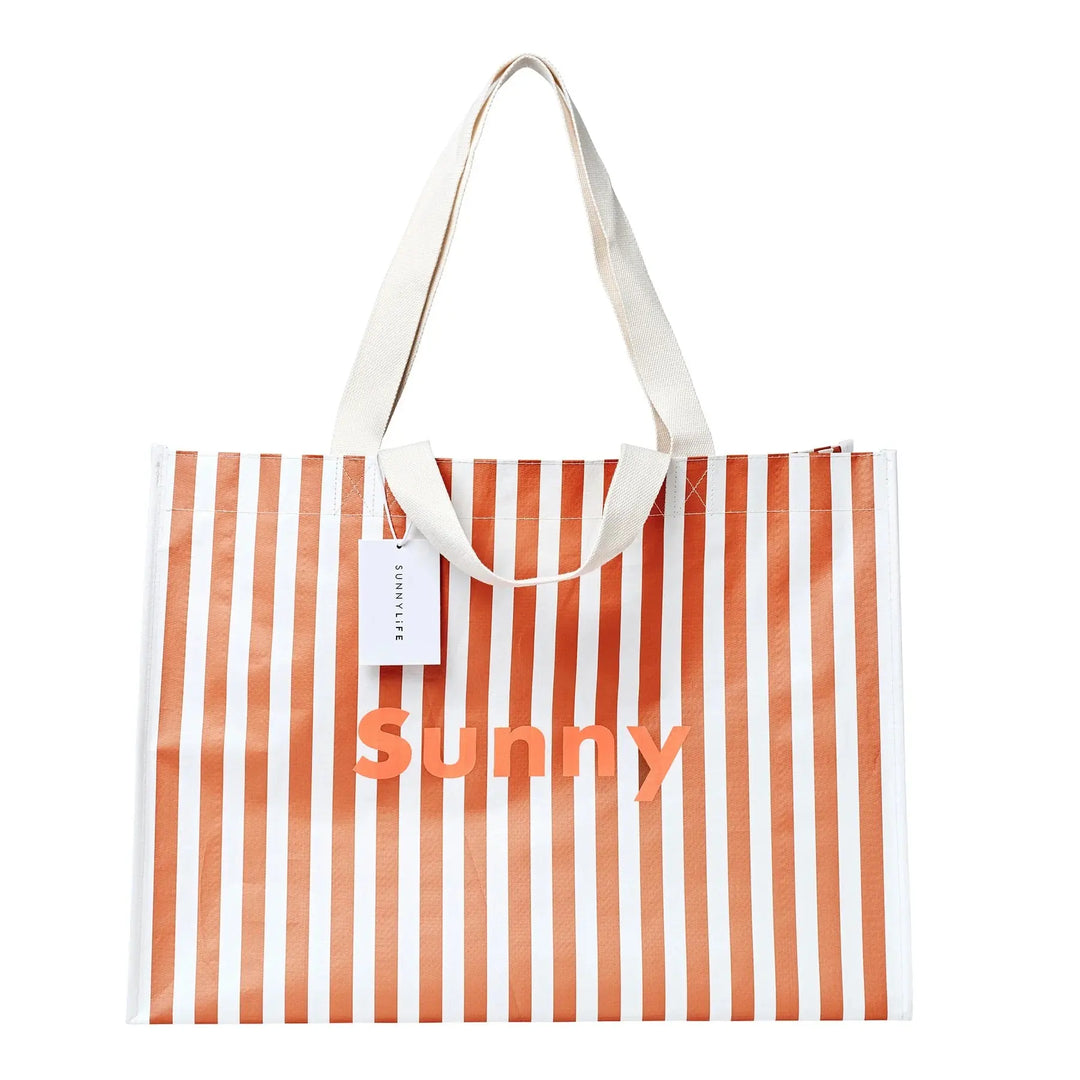 CARRYALL BEACH BAG TIERRA CLAY STRIPE SUNNYLIFE