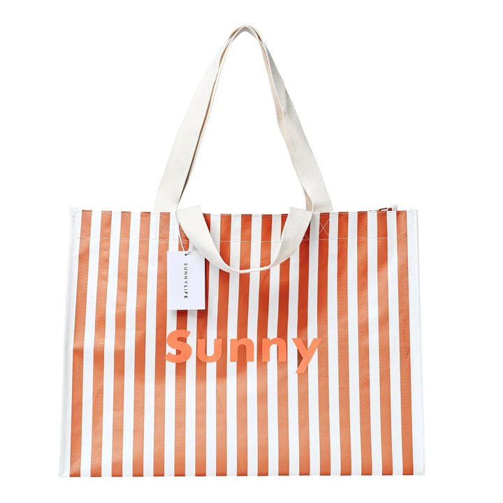 CARRYALL BEACH BAG TIERRA CLAY STRIPE SUNNYLIFE