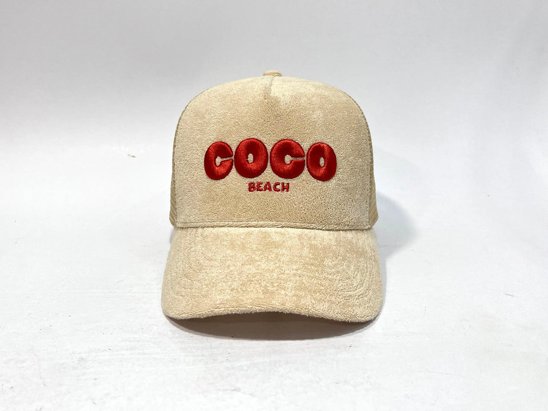 CASQUETTE COCO EPONGE BEIGE COCO BEACH SXM STORE