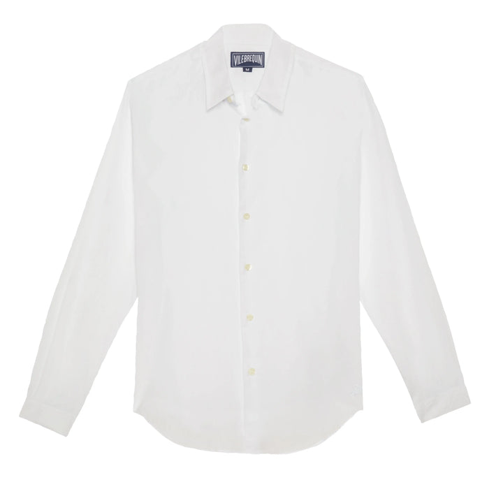 CHEMISE CARACAL LEGERE EN VOILE DE COTON UNISEXE BLANC - BeachLife Concept