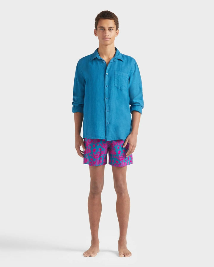 CHEMISE EN LIN CAROUBIS PAON BeachLife Concept