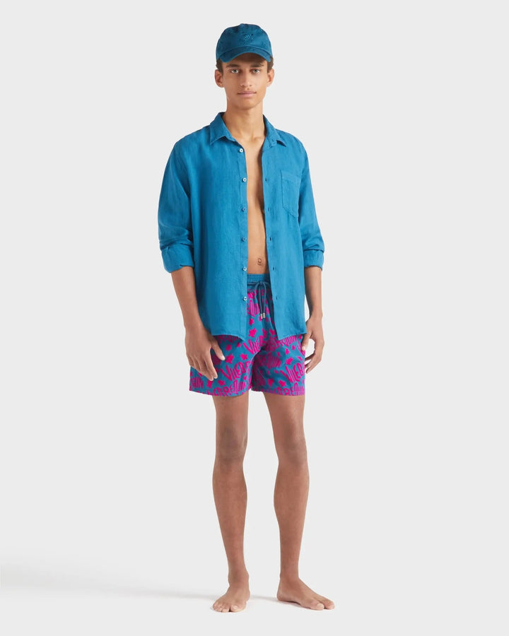 CHEMISE EN LIN CAROUBIS PAON BeachLife Concept