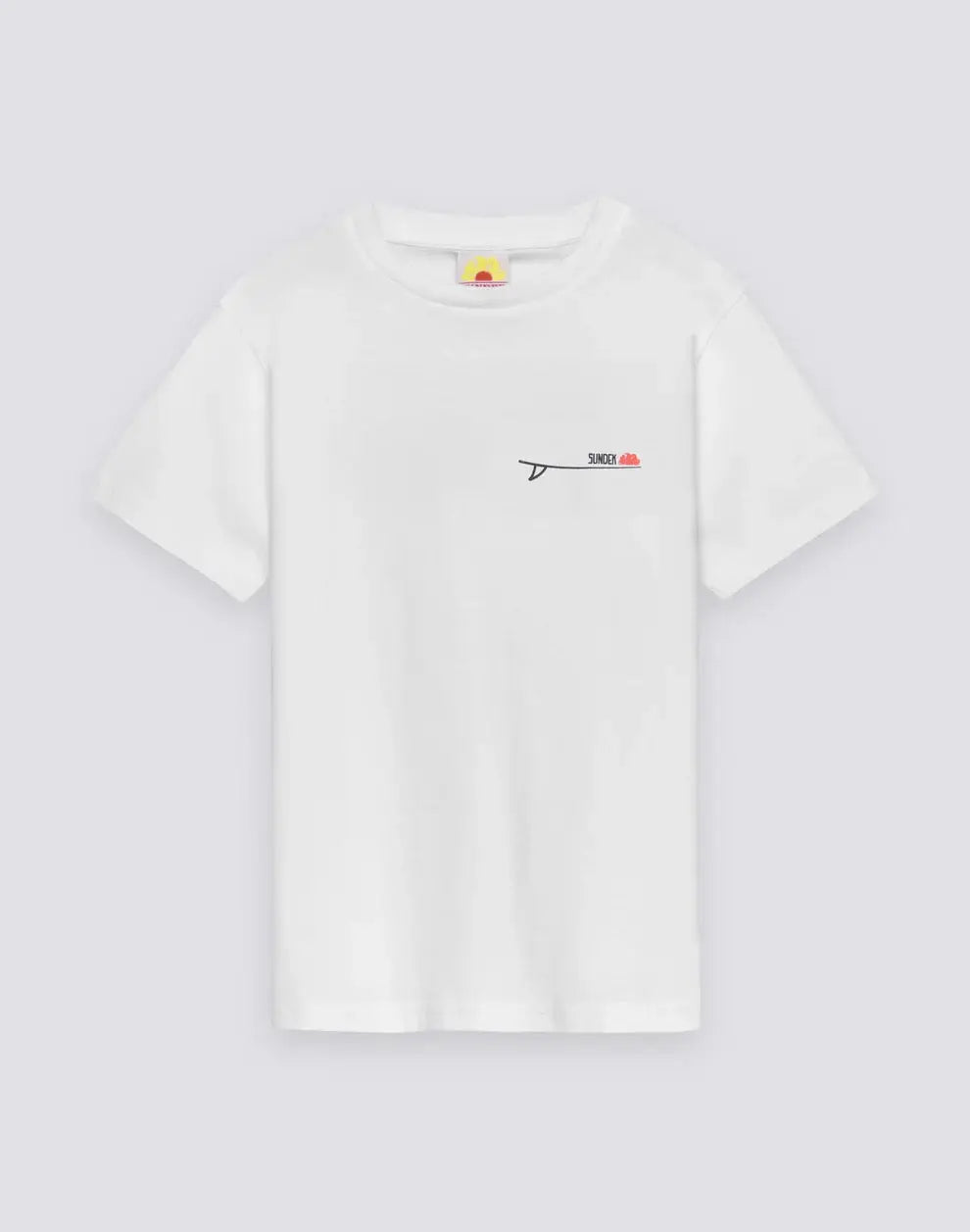 CHILDREN'S SHORT-SLEEVED T-SHIRT WITH OLD SCHOOL SURF PRINT SUNDEK
