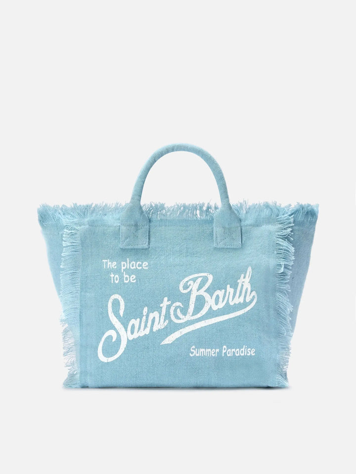 COLETTE LINEN HAND BAG W/ STRAP MC2 SAINT BARTH