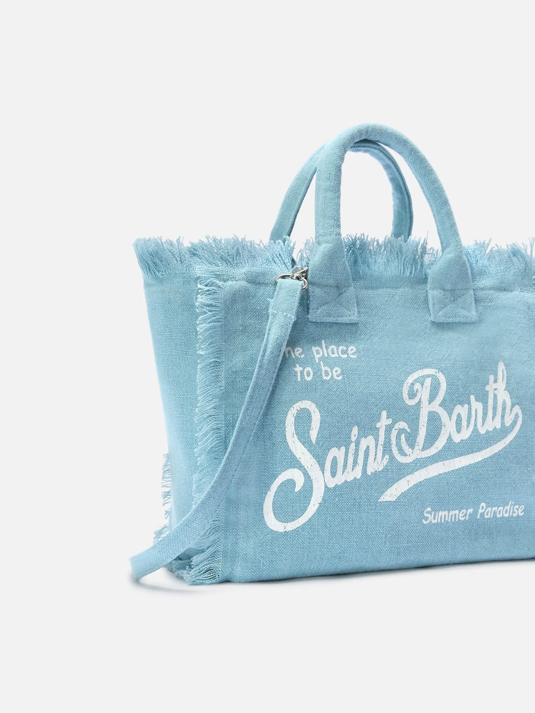 COLETTE LINEN HAND BAG W/ STRAP MC2 SAINT BARTH