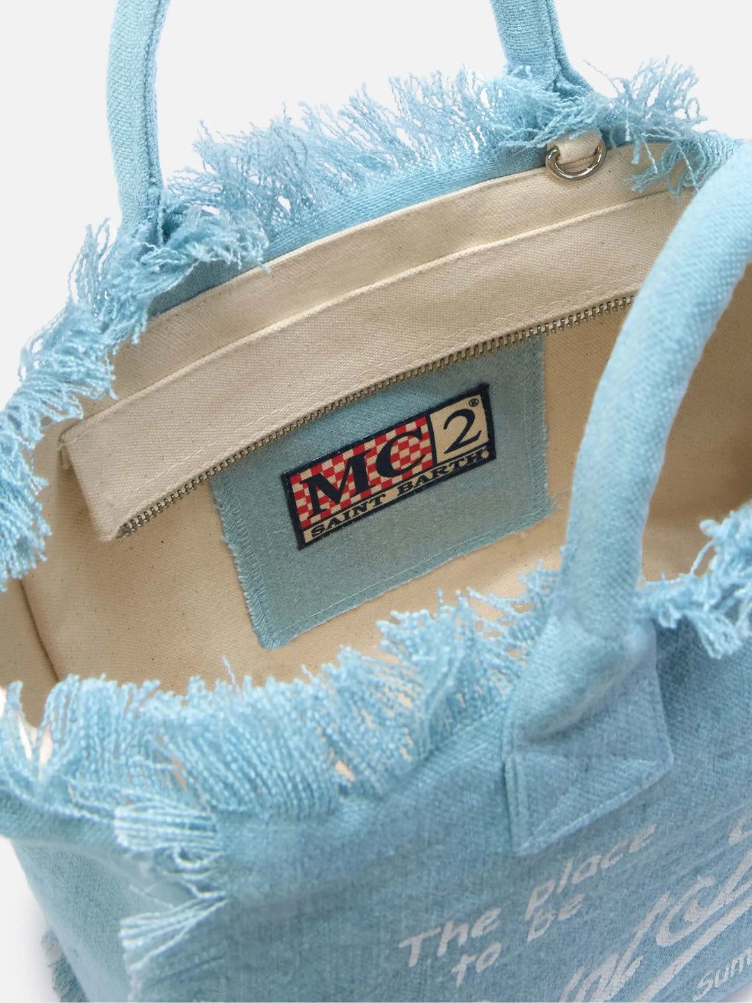 COLETTE LINEN HAND BAG W/ STRAP MC2 SAINT BARTH