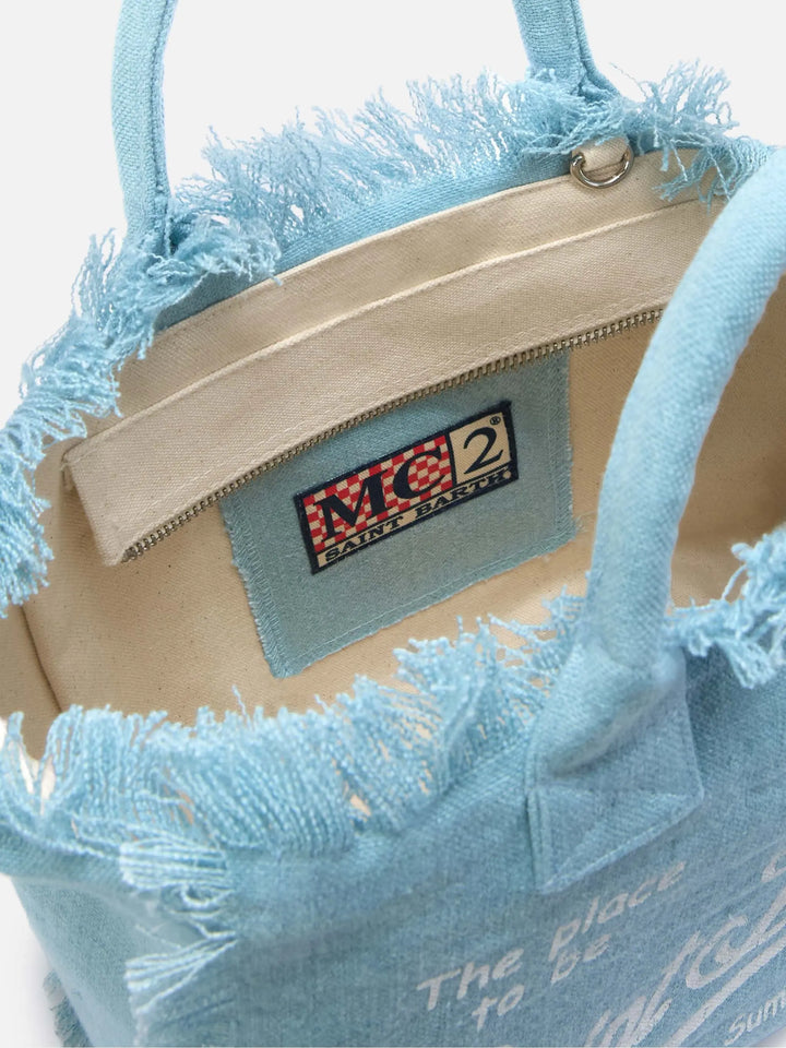 COLETTE LINEN HAND BAG W/ STRAP MC2 SAINT BARTH