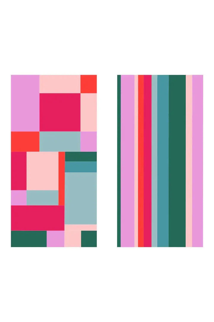 COLOR BLOCK QUICK DRY TOWEL - BeachLife Concept