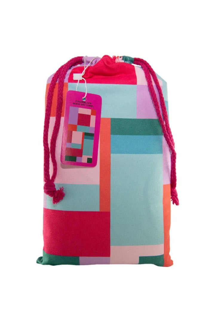 COLOR BLOCK QUICK DRY TOWEL - BeachLife Concept
