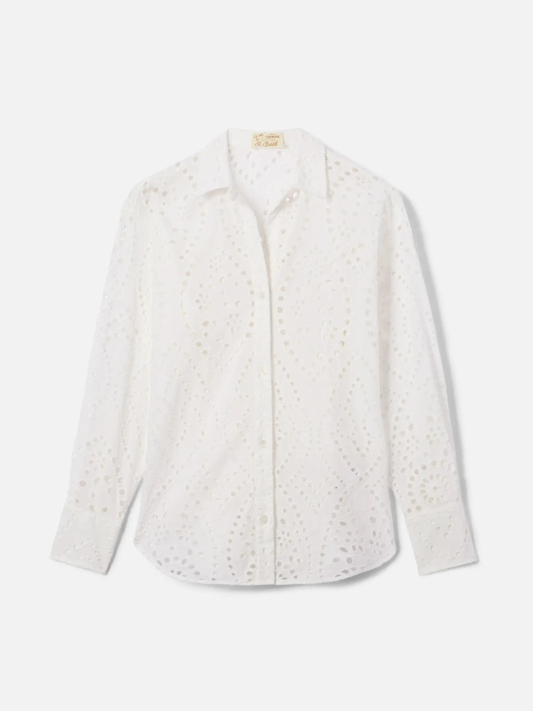 CRISTAL WOMAN SHIRT BRODERIE ANGLAISE MC2 SAINT BARTH