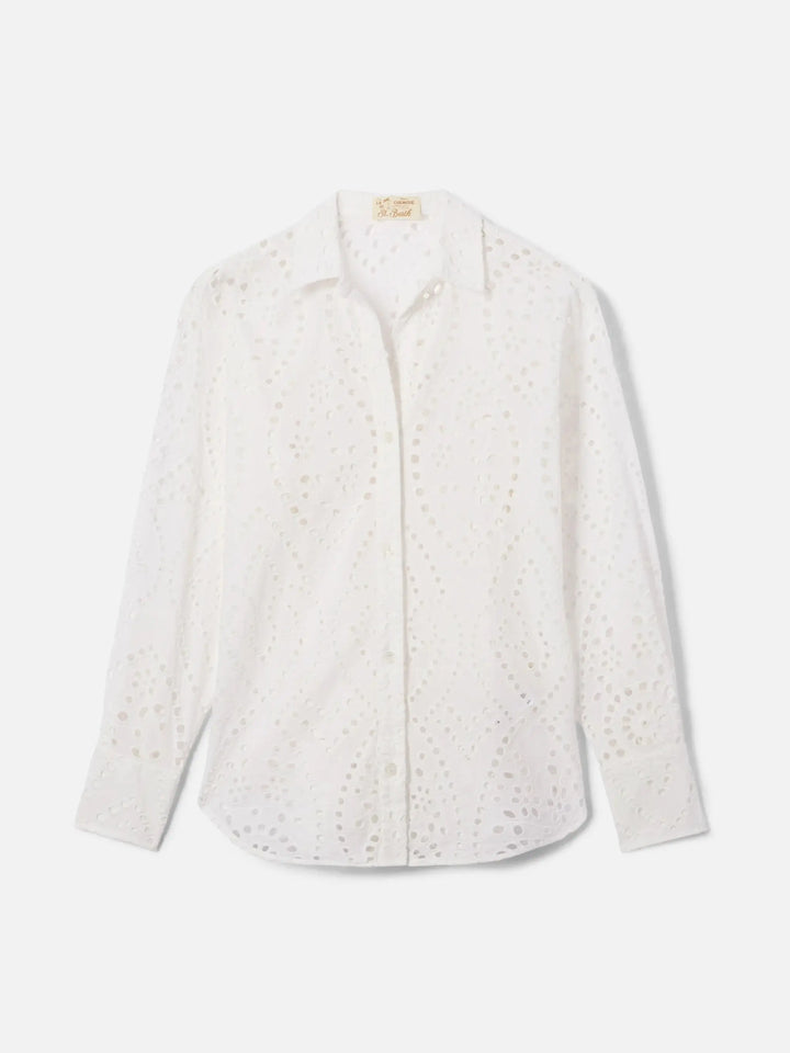 CRISTAL WOMAN SHIRT BRODERIE ANGLAISE MC2 SAINT BARTH