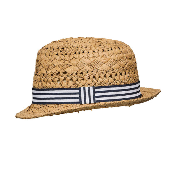 BEACH STRIPE FEDORA