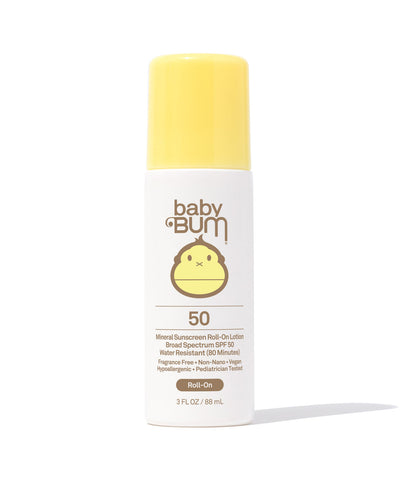 BABY BUM SPF 50 CREME SOLAIRE MINERALE ROLL-ON LOTION