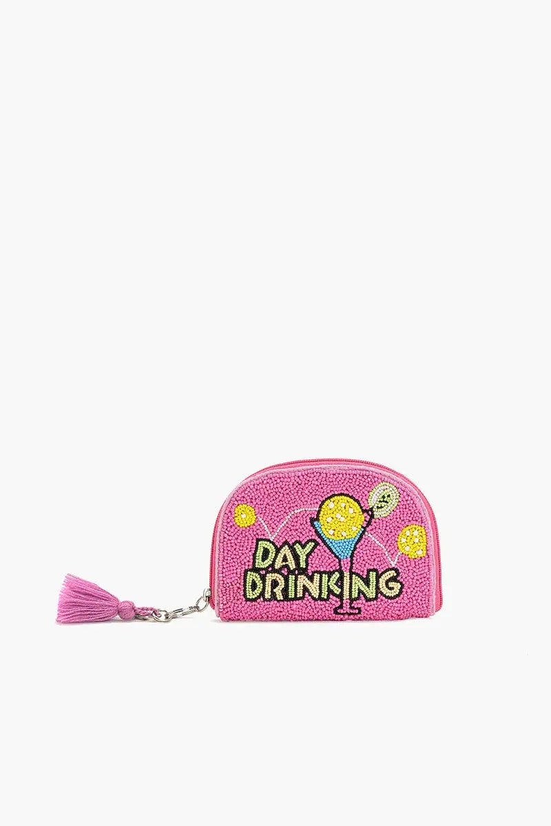 DAY DRINKING BEADED POUCH AMERICA & BEYOND