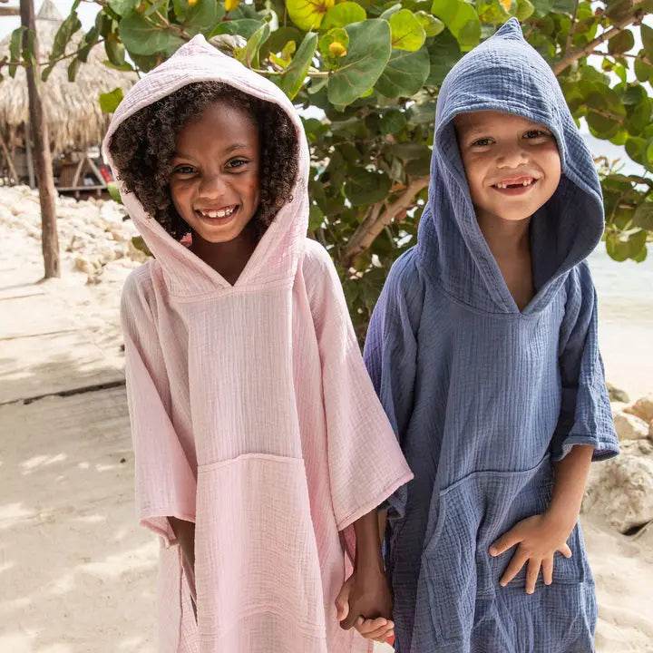 DENIM BLUE BEACH PONCHO BeachLife Concept