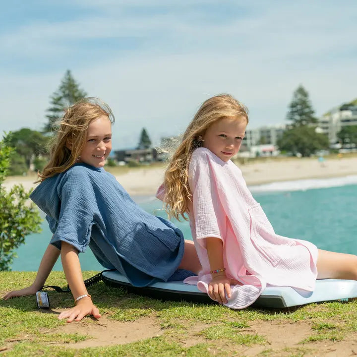 DENIM BLUE BEACH PONCHO BeachLife Concept