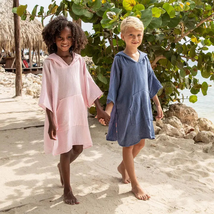 DENIM BLUE BEACH PONCHO BeachLife Concept
