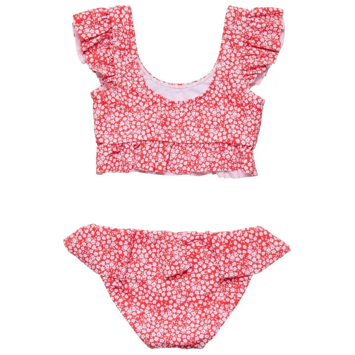 DITSY BLOOM FRILLED CROP BIKINI SNAPPER ROCK