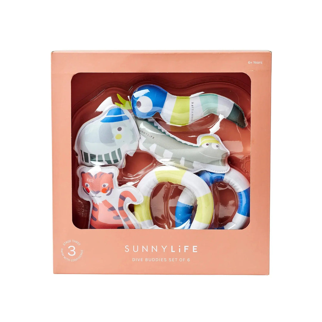 DIVE BUDDIES INTO THE JUNGLE MULTI SET OF 6 SUNNYLIFE