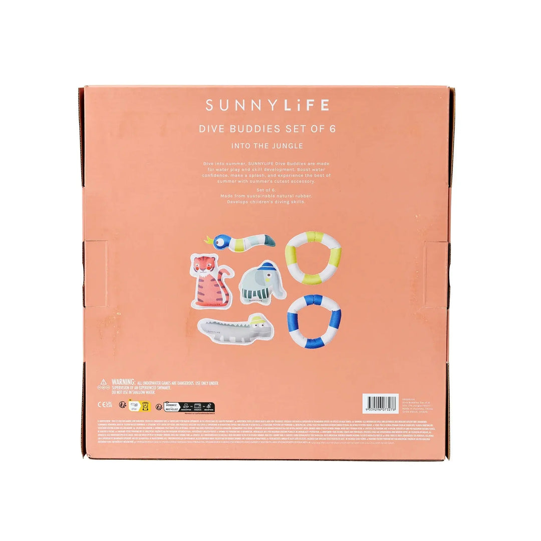 DIVE BUDDIES INTO THE JUNGLE MULTI SET OF 6 SUNNYLIFE
