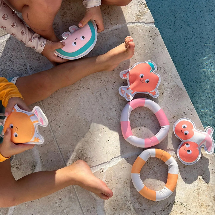 DIVE BUDDIES POPPY THE PEACH MULTI SET OF 6 SUNNYLIFE