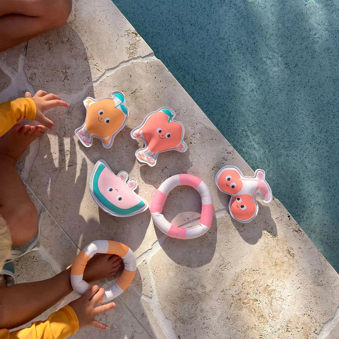 DIVE BUDDIES POPPY THE PEACH MULTI SET OF 6 SUNNYLIFE