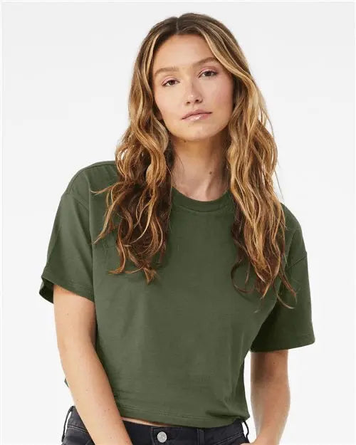 FEMME JERSEY CROP TEE COCO BEACH