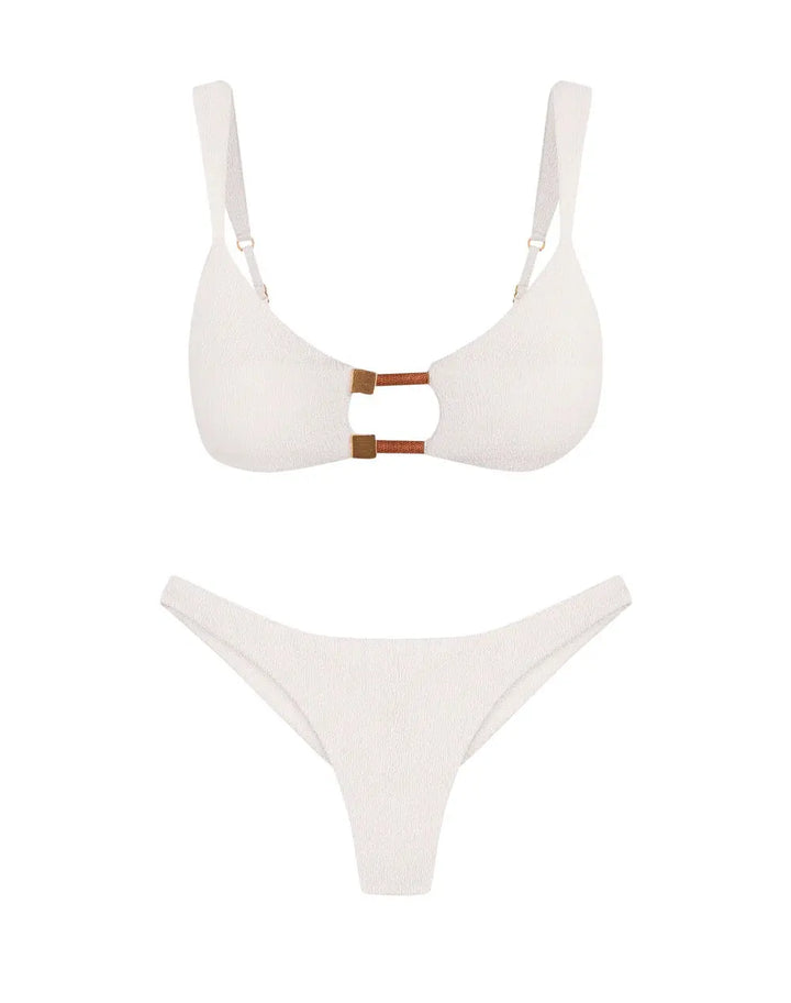 FIRENZE AIKA ERIN TOP - BASIC CHEEKY BTM WHITE - BeachLife Concept