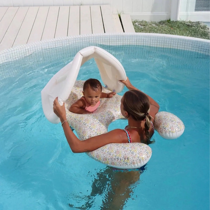 FLOAT TOGETHER BABY SEAT INTO THE GARDEN DITSY FLORAL SUNNYLIFE