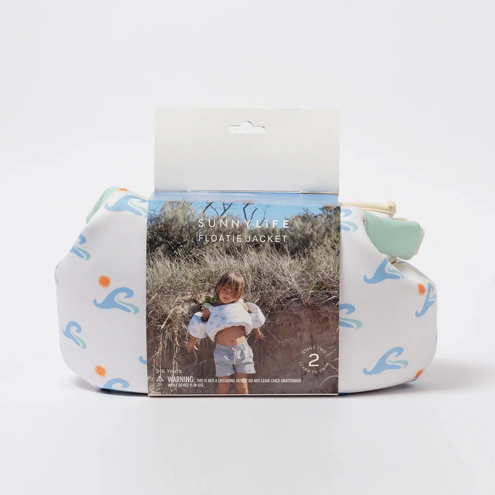 FLOATIE JACKET 3-6 SAMMY THE SEAGULL BLUE WAVE - BeachLife Concept