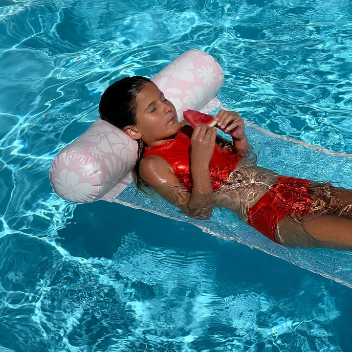 FLOATING HAMMOCK STOLE MY HEART PINK FLORAL - BeachLife Concept