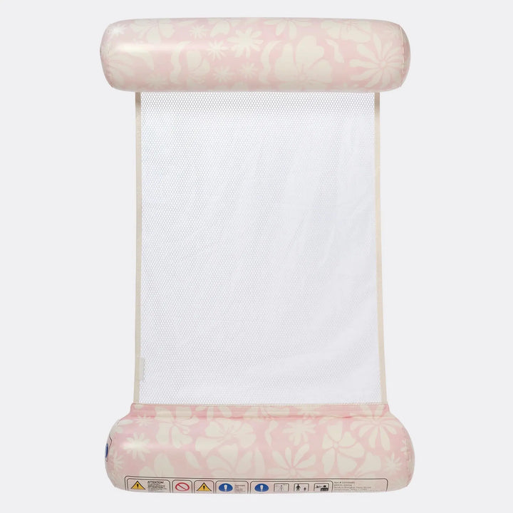 FLOATING HAMMOCK STOLE MY HEART PINK FLORAL - BeachLife Concept
