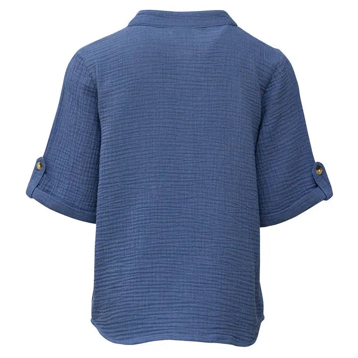 FRANKIE DENIM BLUE RESORT SHIRT BeachLife Concept