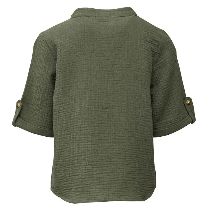 FRANKIE SAFARI GREEN RESORT SHIRT BeachLife Concept