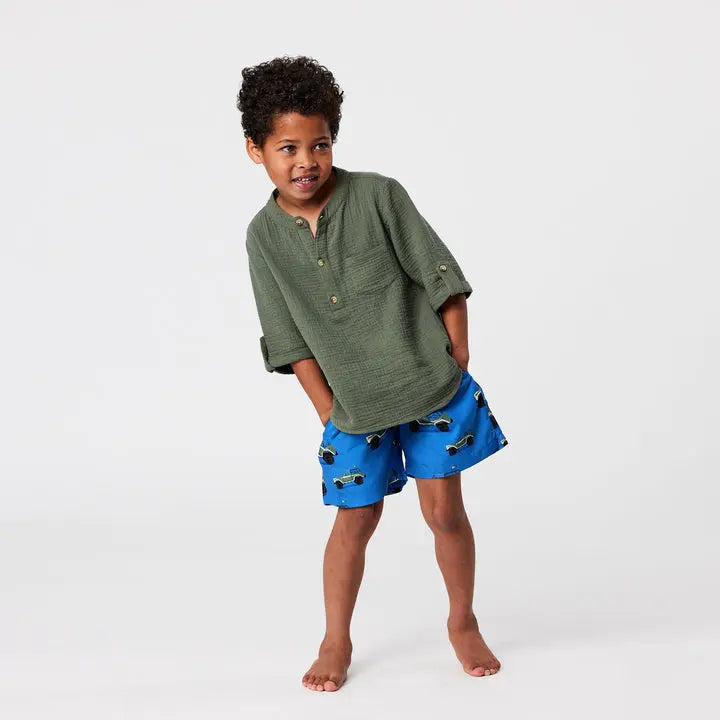 FRANKIE SAFARI GREEN RESORT SHIRT BeachLife Concept